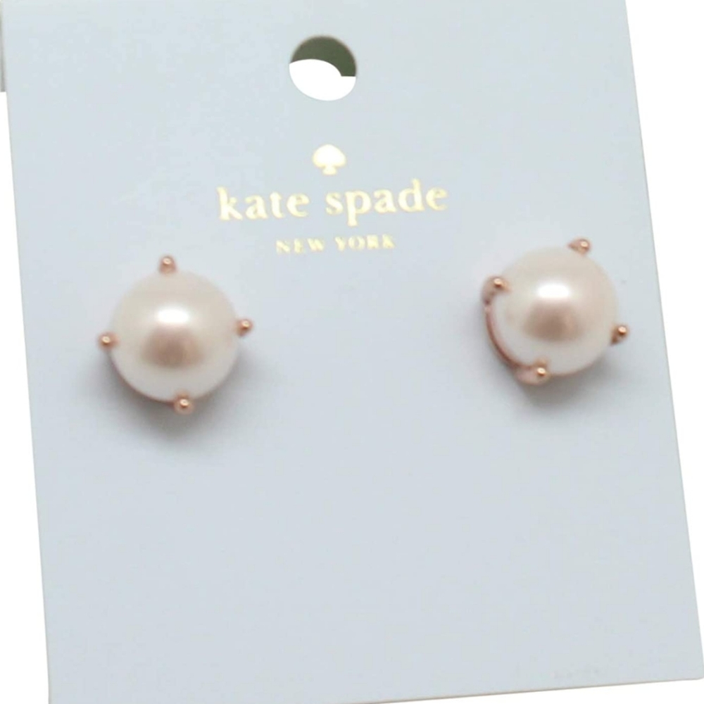 Kate Spade New York Stud Earrings Blush - Picture 1 of 3